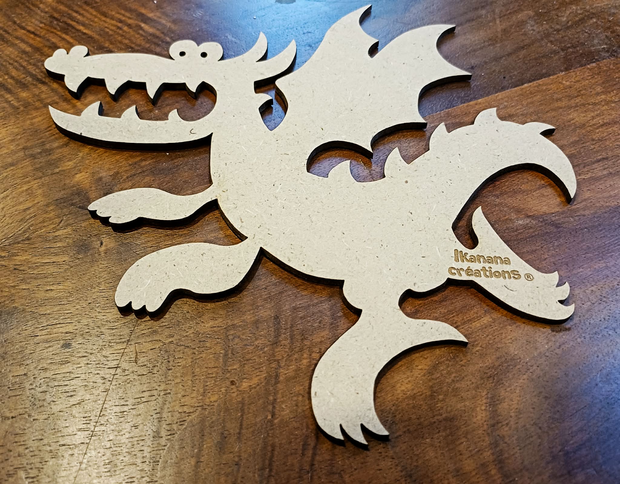 Support de loisir créatif – fantasia - Dragon méchant – Image 2