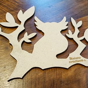 Support de loisir créatif – fantasia – Chouette