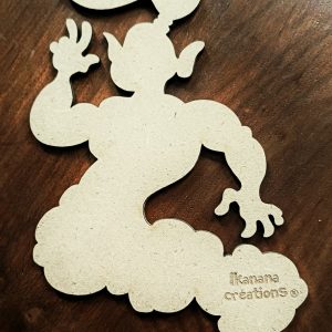 Support de loisir créatif – fantasia – Génie de la lampe