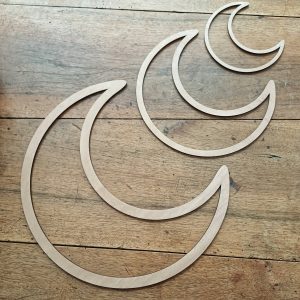 Suspension demi-lune pour macramé en 15, 25 ou 35 cm