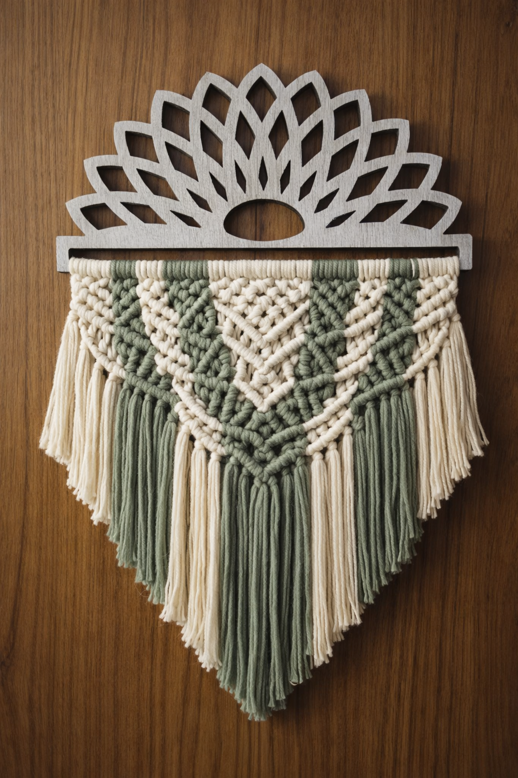 Demi-cercle en bois 15 cm pour macramé – Image 5