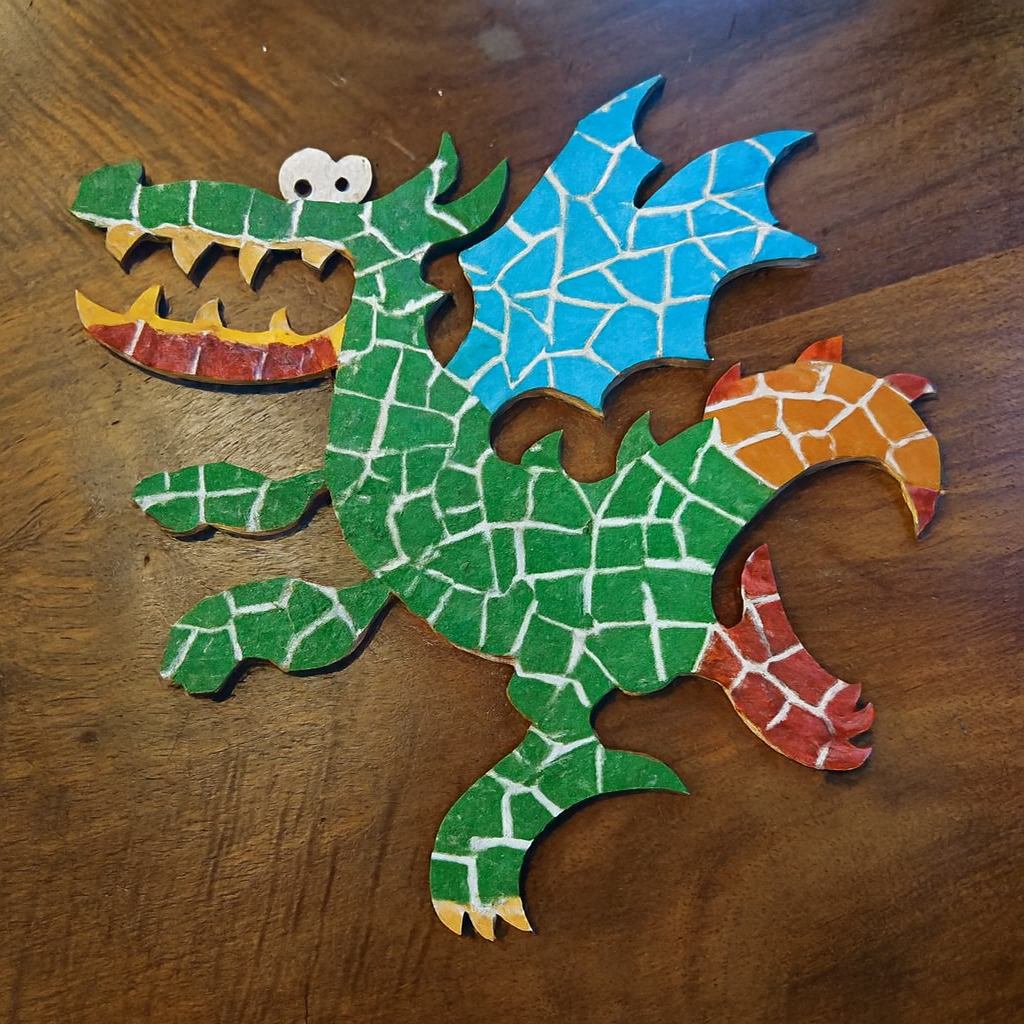 Support de loisir créatif – fantasia - Dragon méchant – Image 3