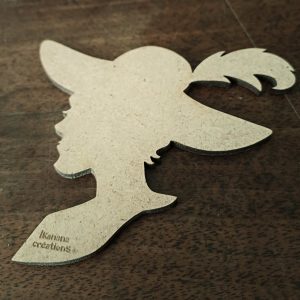 Support de loisir créatif – vintage – Portrait de femme