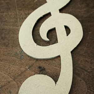 Support de loisir créatif – vintage – Clef de Sol