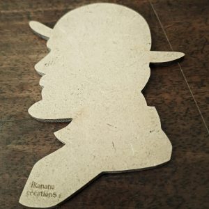 Support de loisir créatif – vintage – Portrait de Docteur Watson