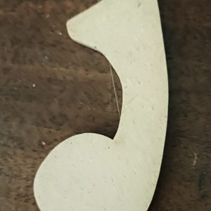 Support de loisir créatif – vintage – Note noire