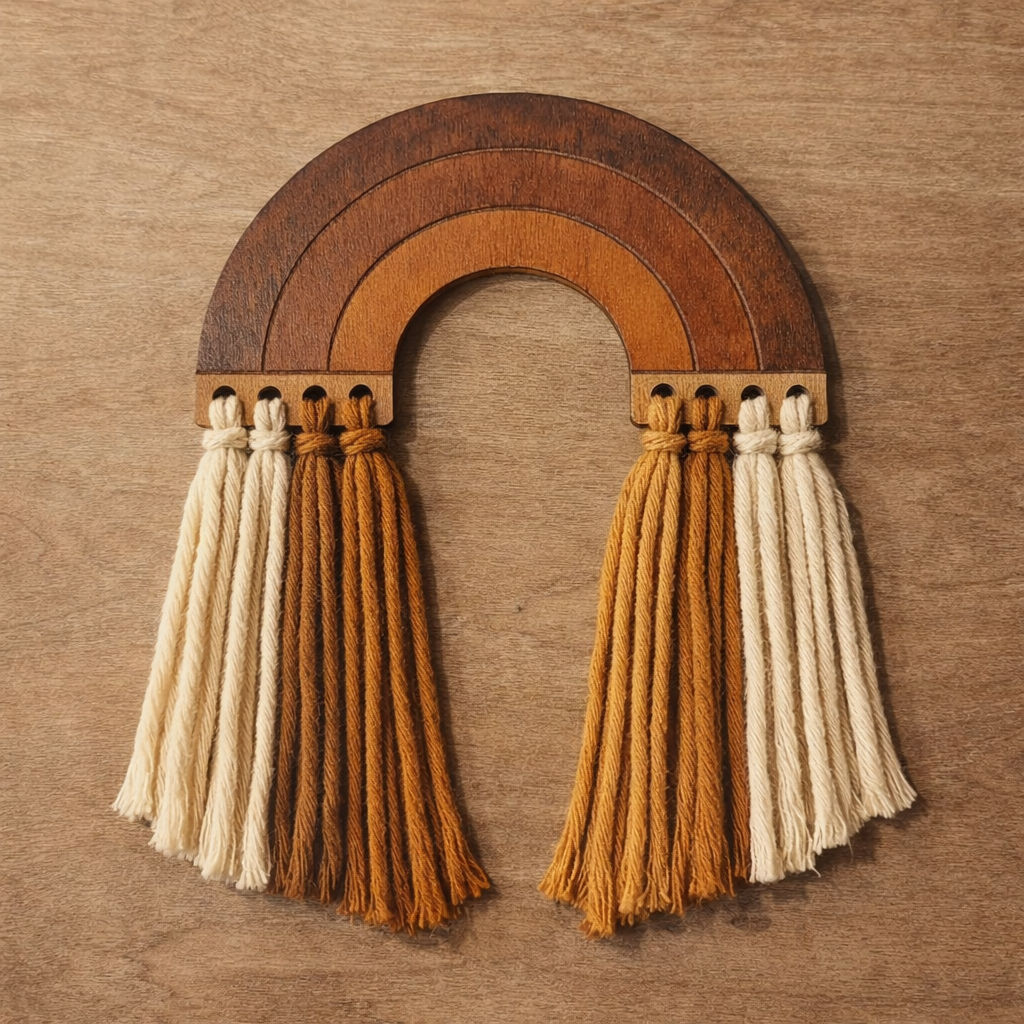 Suspension arc-en-ciel 15 cm pour macramé – Image 13