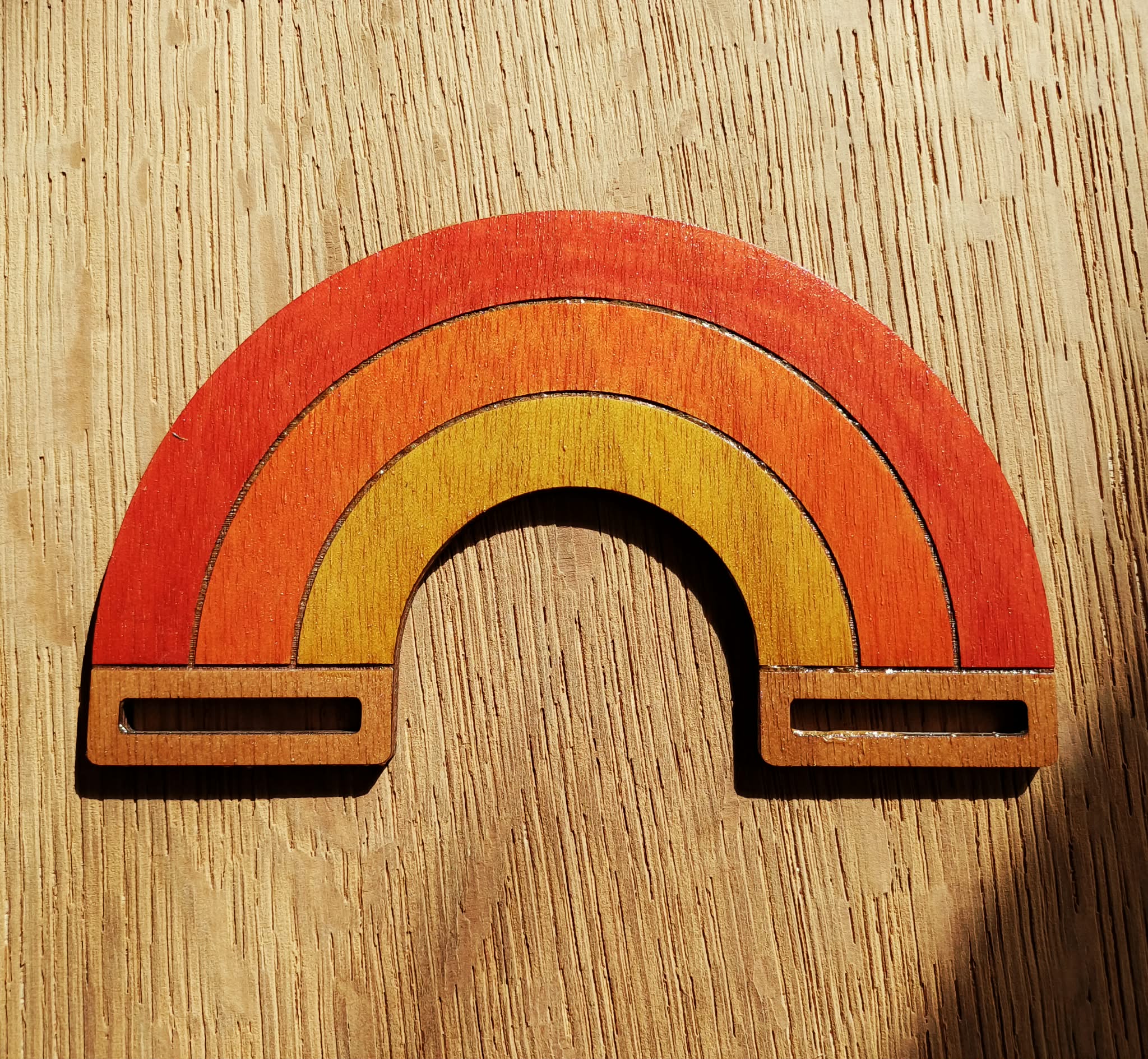 Suspension arc-en-ciel 15 cm pour macramé – Image 6