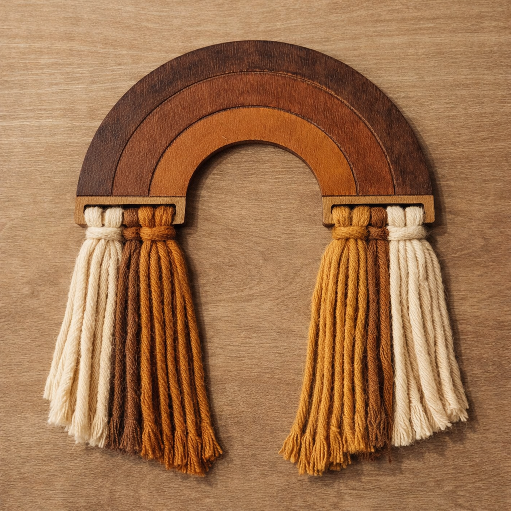 Suspension arc-en-ciel 15 cm pour macramé – Image 11