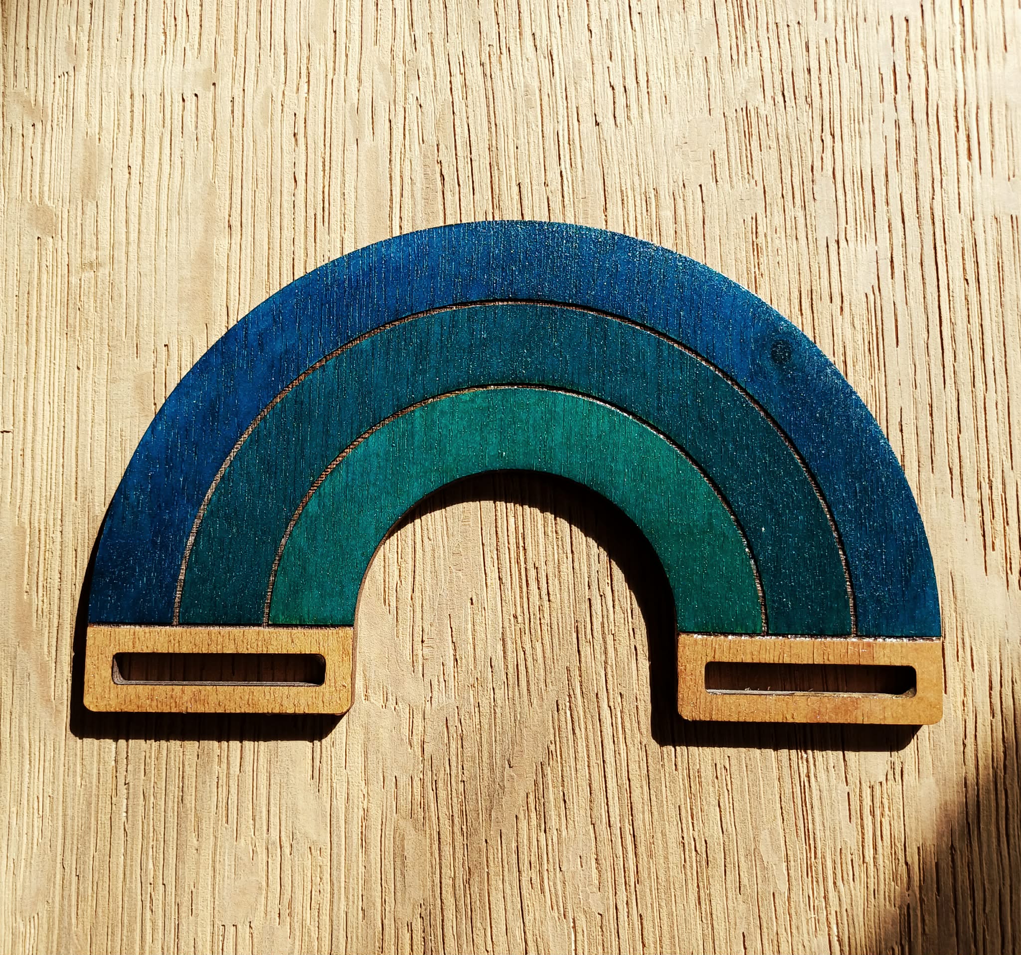 Suspension arc-en-ciel 15 cm pour macramé – Image 2