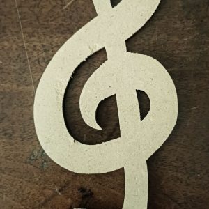 Support de loisir créatif – vintage – Clef de Sol