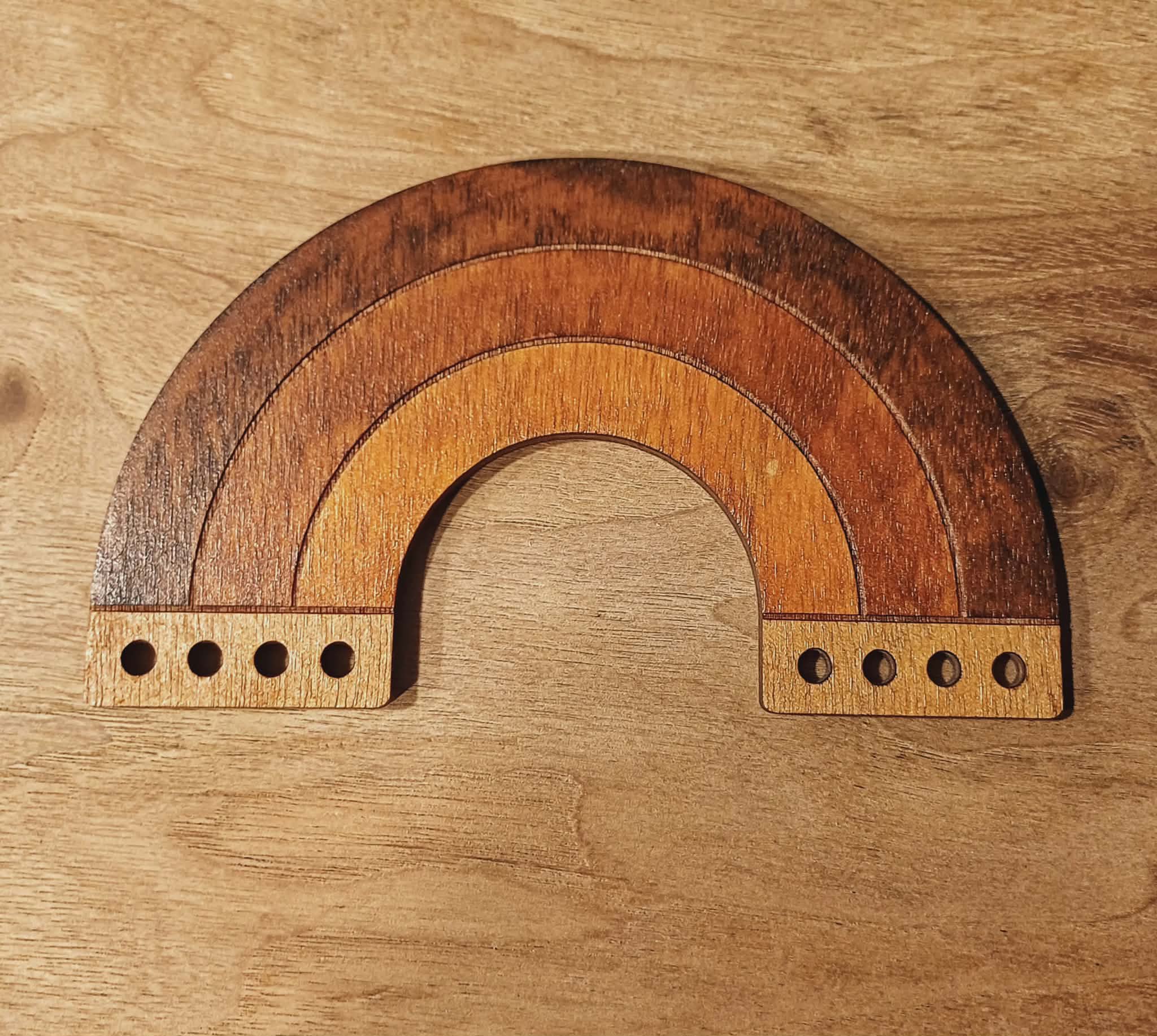 Suspension arc-en-ciel 15 cm pour macramé – Image 12