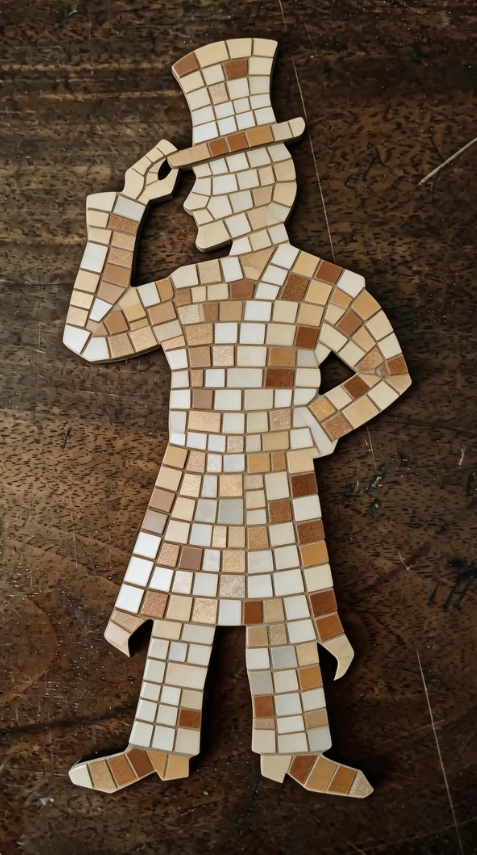 Support de loisir créatif – vintage - Homme vintage – Image 3