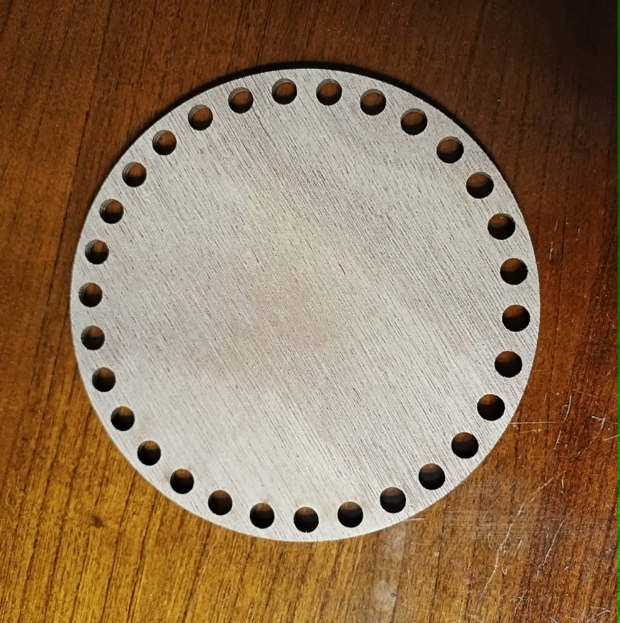 Base ronde en bois pour crochet – 10, 15 ou 20 cm – Image 3