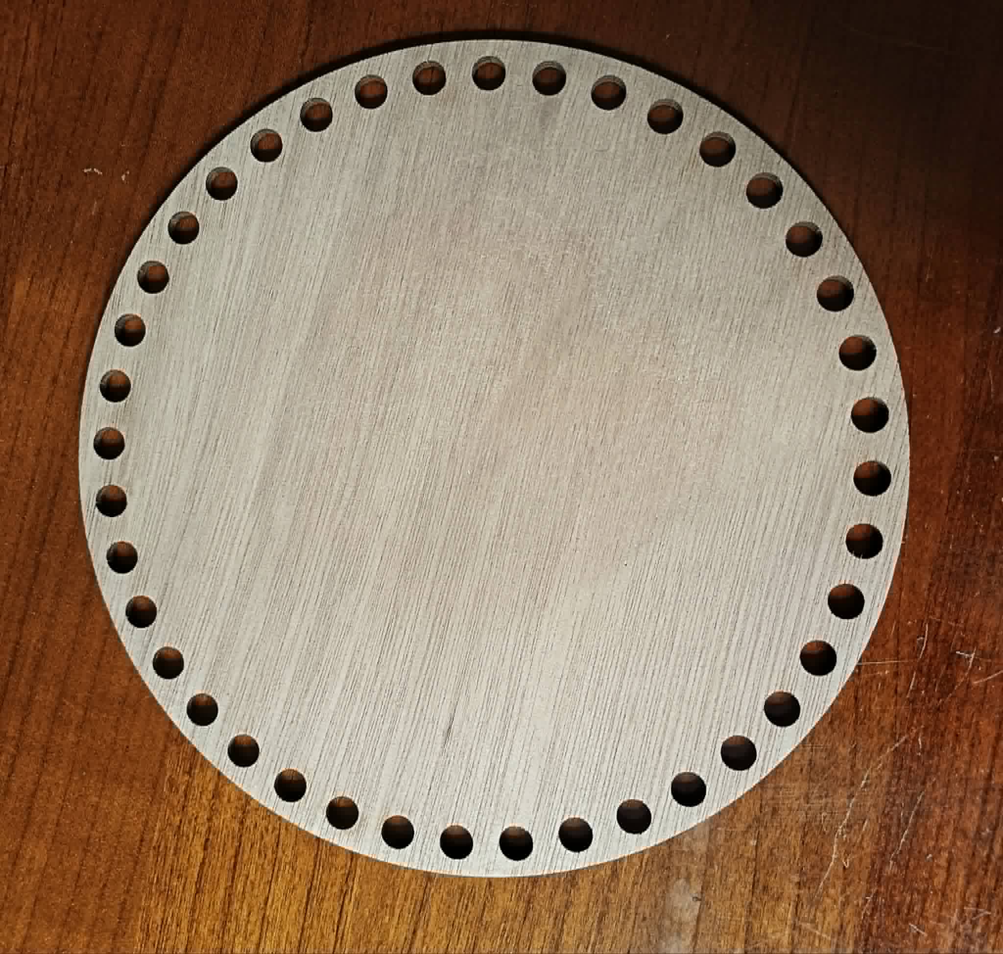 Base ronde en bois pour crochet – 10, 15 ou 20 cm – Image 4