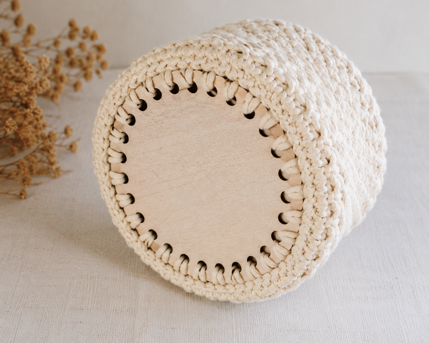 Base ronde en bois pour crochet – 10, 15 ou 20 cm – Image 5